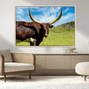 Longhorn and Cow Wall Art, Country Cow Wall Decor Canvas by MyGreatCanvas | Canvas Wall Art Prints | Photo Prints & Wall Decor