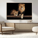 Lion Canvas Wall Art – Majestic Animal Print Artwork for by MyGreatCanvas | Canvas Wall Art Prints | Photo Prints & Wall Decor