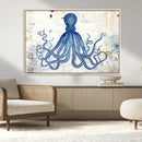 Octopus Canvas Wall Art | Coastal Marine Life Artwork for by MyGreatCanvas | Canvas Wall Art Prints | Photo Prints & Wall Decor