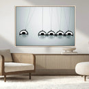 Newton's Cradle Wall Art Canvas Print, Framed Newton Cradle