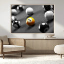 Wall Art Pool Table and Balls Canvas Print by MyGreatCanvas | Canvas Wall Art Prints | Photo Prints & Wall Decor