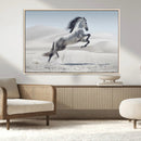 Prancing Horse Desert Large Wall Art Canvas Print – Majestic