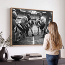 American Football Wall Art Canvas Print Framed Stadium Sport