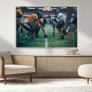 American Football Playing Wall Art Canvas Print by MyGreatCanvas | Canvas Wall Art Prints | Photo Prints & Wall Decor