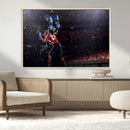 American Football Wall Art Canvas Print, Stadium Sport Wall