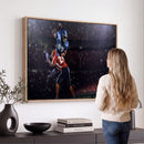 American Football Wall Art Canvas Print, Stadium Sport Wall