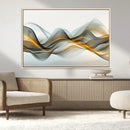 Abstract Wave Canvas Wall Art – Fluid Contemporary Elegance