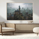 Disney Castle Wall Art Canvas Print, Living Kids Home Room