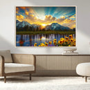 Grand Teton Park Sunrise Wall Art – Vibrant Landscape Canvas by MyGreatCanvas | Canvas Wall Art Prints | Photo Prints & Wall Decor