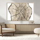Abstract Wood Tree Ring Wall Art - Ready to Hang Minimalist by MyGreatCanvas | Canvas Wall Art Prints | Photo Prints & Wall Decor