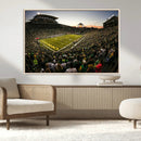 Oregon Stadium Canvas Wall Art - Captivating Game Day Scene