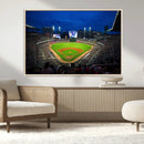 Truist Park Night Game Canvas Art - Atlanta Braves Stadium