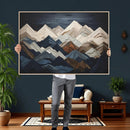 Mountain Wall Art – Modern Abstract Landscape Canvas Print