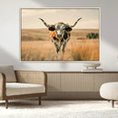 Texas Cow Wall Art Canvas Print for Farm House Wall Decor, by MyGreatCanvas | Canvas Wall Art Prints | Photo Prints & Wall Decor