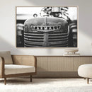 Vintage Farmall Tractor Wall Art Canvas Print, Rustic