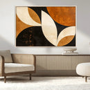 Geometric Abstract Wall Art Canvas Print, Mid Century Modern