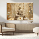 Buddha Wall Art Canvas Print, Buddha Meditation Room Decor,