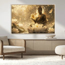 Golden Buddha Wall Art | Yoga Room Decor and Meditation Room by MyGreatCanvas | Canvas Wall Art Prints | Photo Prints & Wall Decor