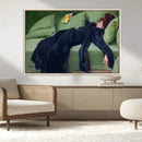 Decadent Girl by Ramon Casas Wall Art Canvas Print, Framed