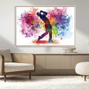 Colorful Golfer Swing Wall Art Canvas Print - Ready to Hang, by MyGreatCanvas | Canvas Wall Art Prints | Photo Prints & Wall Decor