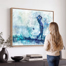 Golf Swing Wall Art Canvas Print - Sports-Inspired