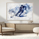 Hockey Player Wall Art Canvas Print - Sports-Inspired