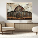 Rustic Barn Wall Art | Farmhouse Wall Decor Canvas Print |