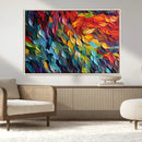 Vibrant Abstract Leaf Wall Art Canvas Print | Bold Colorful by MyGreatCanvas | Canvas Wall Art Prints | Photo Prints & Wall Decor