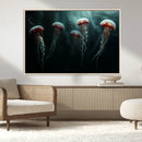 Abstract Jellyfish Wall Art Canvas Print