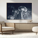 Jellyfish Wall Art Canvas Print, Modern Abstract Jellyfish by MyGreatCanvas | Canvas Wall Art Prints | Photo Prints & Wall Decor