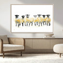 Farmhouse Wall Art Sheep Print | Ready to Hang Framed Canvas by MyGreatCanvas | Canvas Wall Art Prints | Photo Prints & Wall Decor