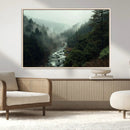 Misty Forest Wall Art | Ready to Hang and Framed | Tranquil