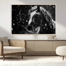 Winter Horse Wall Art | Black and White Horse Print | Ready by MyGreatCanvas | Canvas Wall Art Prints | Photo Prints & Wall Decor