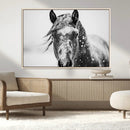 Western Wall Art | Black and White Winter Horse Wall Art | by MyGreatCanvas | Canvas Wall Art Prints | Photo Prints & Wall Decor
