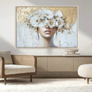 Golden Petal Wall Art - Canvas Print Flower Head Woman by MyGreatCanvas | Canvas Wall Art Prints | Photo Prints & Wall Decor
