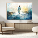 Watercolor Jesus Walking on Water Canvas Print, Christian by MyGreatCanvas | Canvas Wall Art Prints | Photo Prints & Wall Decor