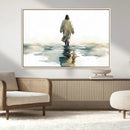 Abstract Jesus Wall Art Canvas Print, Christian Wall Art,