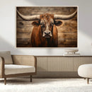 Longhorn Bull Wall Art | Canvas Print | Ready to Hang | by MyGreatCanvas | Canvas Wall Art Prints | Photo Prints & Wall Decor