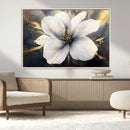 White Flower Wall Art Canvas Print | Ready to Hang |