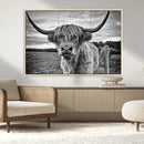 Scottish Highland Cow Canvas Wall Art Farmhouse Decor, by MyGreatCanvas | Canvas Wall Art Prints | Photo Prints & Wall Decor