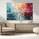 Radiant Bloom Abstract Floral Wall Art Canvas Print -