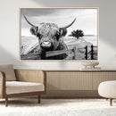 Scottish Highland Cow Wall Art | Rustic Farmhouse Décor |