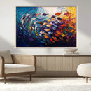 Vibrant Abstract Fish Swarm Art – Colorful Fish Inspired by MyGreatCanvas | Canvas Wall Art Prints | Photo Prints & Wall Decor