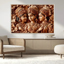 Indian Woman Statue Wall Art Canvas Print