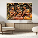Indian Woman Statue Wall Art Canvas Print