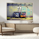 Banksy Life is Short Wall Art - Iconic Graffiti Art on by MyGreatCanvas | Canvas Wall Art Prints | Photo Prints & Wall Decor