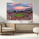 Carter-Finley Stadium Art Sunset Game Triple Canvas Wall Art