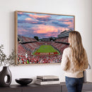 Carter-Finley Stadium Art Sunset Game Triple Canvas Wall Art