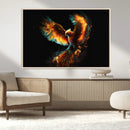 Fiery Phoenix Canvas Print | Ready to Hang Wall Art | Bold