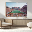 Framed Texas Memorial Stadium Canvas, University of Texas